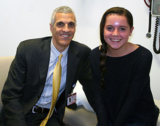 Dr. Souweidane and Claire Hennessey