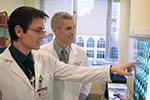 Dr. Mark Souweidane and student Dr. Mark Souweidane and student