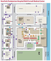 Weill Cornell Campus Map Map and Directions | Weill Cornell Brain and Spine Center