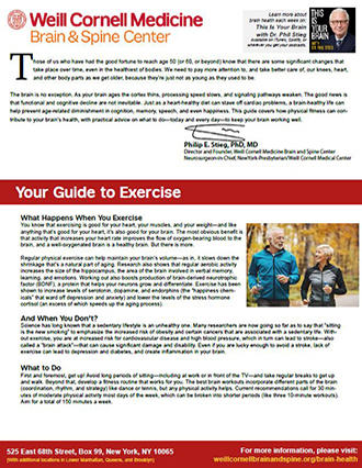 Your Guide to Exercise and Brain Health