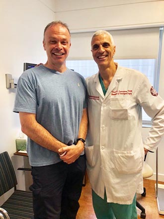 Keith Maloney with Dr. Souweidane