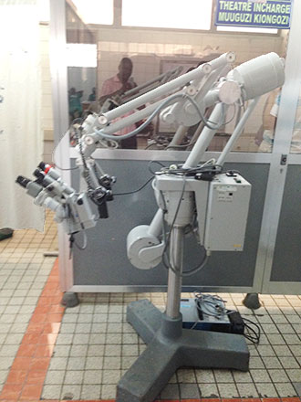 Donated intra-operative microscope is ready for use in Tanzania