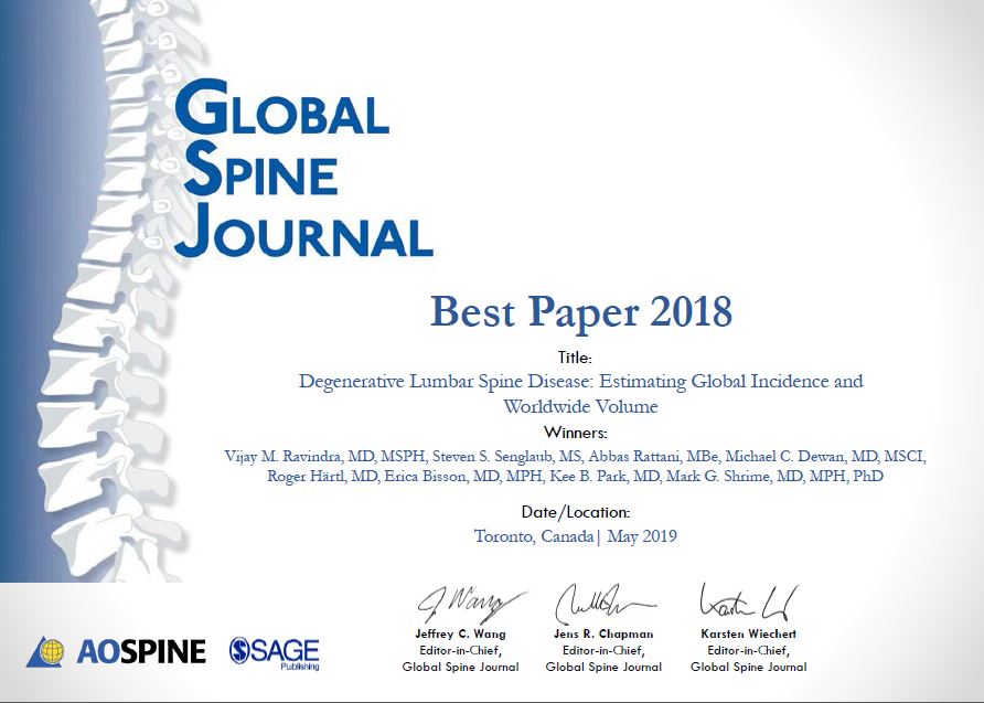 Global Spine Journal Award