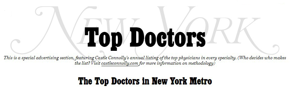 Top Doctors in NY 2022 Top Doctors in NY 2022