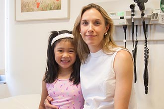 Olivia with Dr. Hoffman