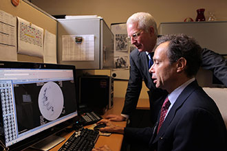 Dr. Philip E. Stieg and Dr. Y. Pierre Gobin
