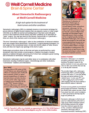 About Stereotactic Radiosurgery About Stereotactic Radiosurgery