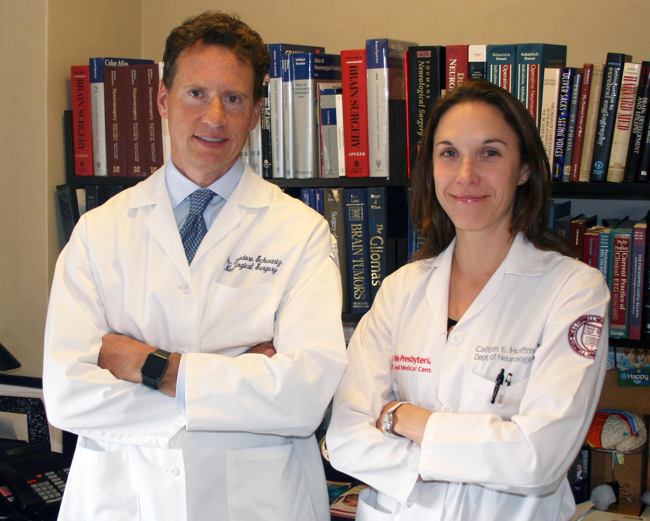 Dr Theodore Schwartz and Dr Caitlin Hoffman of Weill Cornell Medicine