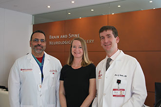 Shannon with Dr. Patsalides and Dr. Dinkin.