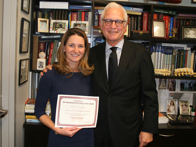 Ashley O'Connor with Dr. Stieg