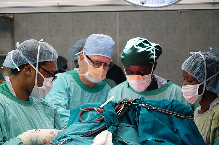 Dr. Stieg oversees local surgeons, 2015
