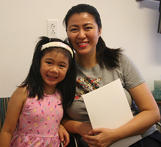 Olivia Wai with her mom Olivia Wai with her mom