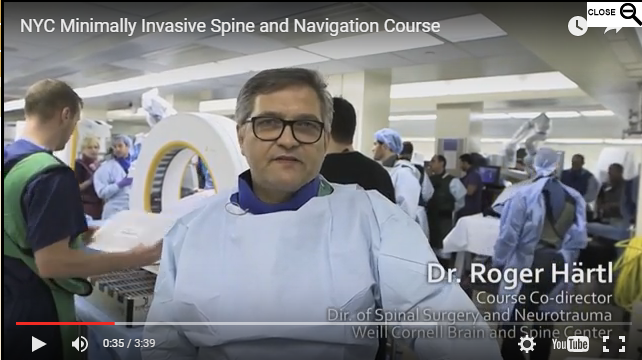 Minimally Invasive Spine and Navigation Course - Roger Hartl